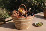 Mifuko Kiondo Kenya Bag - Tan Cloud
