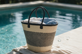 Mifuko Kiondo Kenya Bag -Black & White