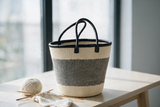 Mifuko Kiondo Kenya Bag -Black & White