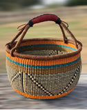 African Basket | Bolga Ghana Basket - Earth Tone