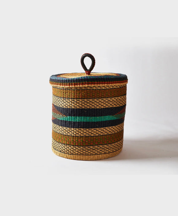 Ghana Earth Tone Laundry basket Hamper Basket Home Decor Basket