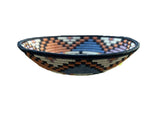 Rwanda African Orange & Blue bowl