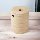 Woven Storage Basket With Lid:  Sunga Classic Storage Basket - Natural