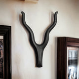 Kudu Head  Animal Head Wall Decor| Handmade Farmhouse Decor - Black