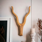 Kudu Head  Animal Head Wall Decor| Handmade Farmhouse Decor - Natural