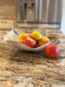 Gabo Curved Horn Decorative Bowl -Light