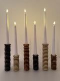 Spiral Pine Candlestick Holder | Wooden Candle Holders