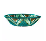 African Basket | Rwanda Basket | Woven Basket| - Green & Lime Green