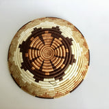 African Basket Rwanda  Woven Basket- Earth tone