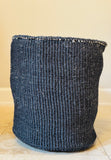 Kiondo Floor Sisal Storage Basket | Melange  Solid Black