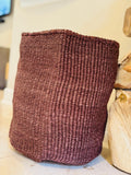 Kiondo Floor Sisal Storage Basket | Melange  Solid Brown