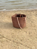 Dark Brown Mifuko Kiondo Kenya  Beach Bag Shopping Bag, Picnic Bag, Storage, Floor Basket, Home Decor