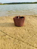Dark Brown Mifuko Kiondo Kenya  Beach Bag Shopping Bag, Picnic Bag, Storage, Floor Basket, Home Decor