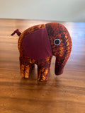 Kitenge Stuffed Animals - Maroon Elephant