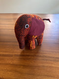 Kitenge Stuffed Animals - Maroon Elephant