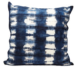 Modern Boho Wool Throw Pillow Cushion Covers - Indigo Adire