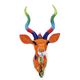 Colourful Beaded Animal Head Set | African Beaded Animals | Wall Decor - Set of 4