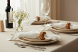 Handmade Teak or Iroko Wood Napkin Rings Set of 6