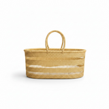 Modern Open Weave Moses Basket - No Hood