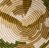 Rwanda African bowl - Olive and Green