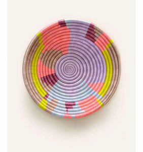 Rwanda African bowl - Fuchsia and Mustard