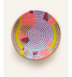Rwanda African bowl - Fuchsia and Mustard