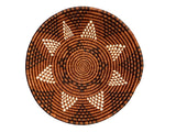 African  Rwanda Woven Basket - Brown Hierarchy