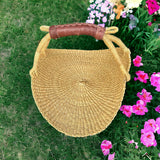 Bolga Forging or Flower Basket Brown Handle