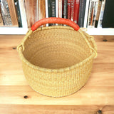 Large African Ghana Bolga Basket | Dye Free | 14"-16"