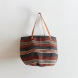 Brown Mifuko Kiondo Kenya Beach Bag, Shopping Bag, Picnic Bag, Storage, Floor Basket, Home Decor