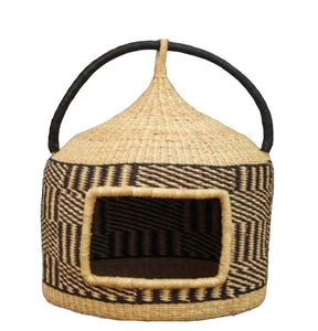 Cat Bed, Pet Bed, Cat Basket, Ped Furniture, Handmade Cat Bed,Bolga Basket, African Basket