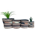 Kiondo Floor Sisal Storage Basket | Planter Baskets | Brown Bushoki