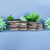 Kiondo Floor Sisal Storage Basket | Planter Baskets | Brown Bushoki
