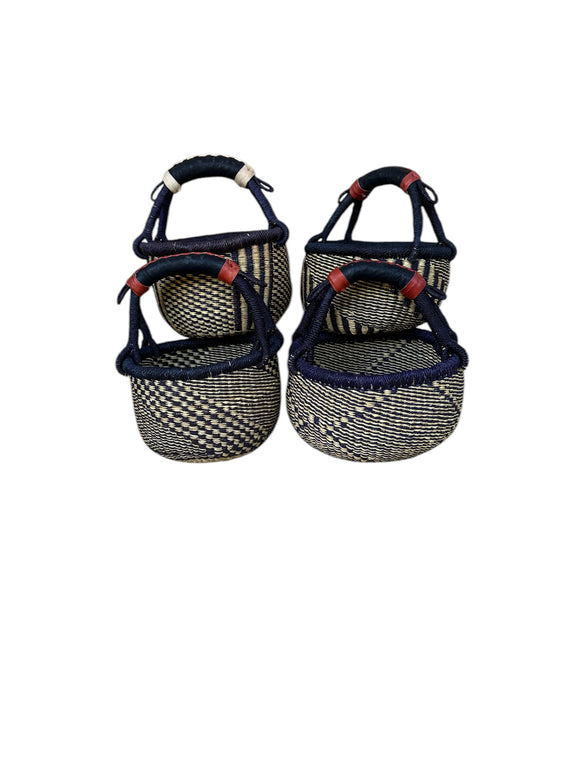 Small African Market Basket | Ghana Bolga Basket | 9
