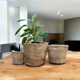 Kiondo Floor Sisal Storage Basket | Melange Tan