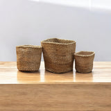 Kiondo Floor Sisal Storage Basket | Melange Tan