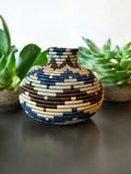 Handmade Decorative Flower Vase, 8" Tall Vase, Bohamian Décor, Wide Mouth vase for Home, Office, Resto Café Décor
