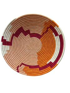 Rwanda African bowl - Orange with Peach