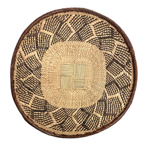 12" Across African Binga or Tonga Zimbabwe Basket # 13