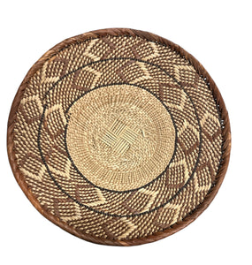 12" Across African Binga or Tonga Zimbabwe Basket # 19
