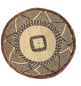12" Across African Binga or Tonga Zimbabwe Basket # 22