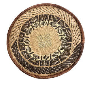 12" Across African Binga or Tonga Zimbabwe Basket # 27