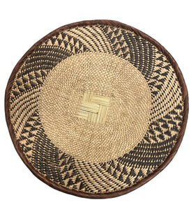 13" Across African Binga or Tonga Zimbabwe Basket # 34