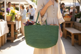Green Mifuko Kiondo Kenya Bag Shopping Bag, Picnic Bag, Storage, Floor Basket, Home Decor