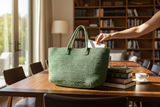 Green Mifuko Kiondo Kenya Bag Shopping Bag, Picnic Bag, Storage, Floor Basket, Home Decor