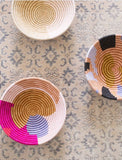 Rwanda African bowl - Pink and Fuchsia