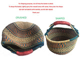 Large African Ghana Bolga Basket | Dye Free | 14"-16"