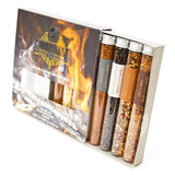 Smokehouse Flame and Flavour BBQ Rub Set - 8 Unique Smoked Spice Selection Box - Unusual Food Cooking Gifts - for Gourmet Foodies Enjoy Smokey Sunday Roast Spice