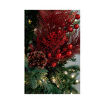 13" Glitter VP Ball/Berry/Cone Pick - Solid RED