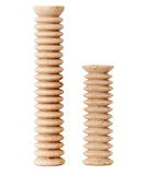 Spiral Pine Candlestick Holder | Wooden Candle Holders